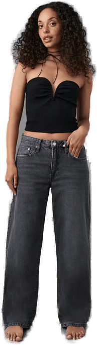 Gina Tricot Baggy jeans Grå