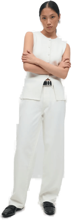 Gina Tricot Baggy jeans Hvit