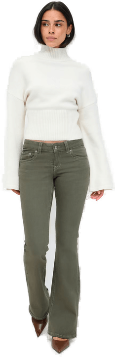 Gina Tricot Y2K low bootcut jeans Grønn