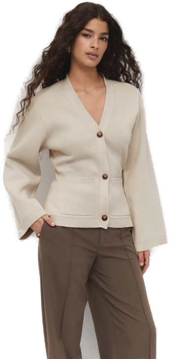 Gina Tricot Strikket cardigan Beige