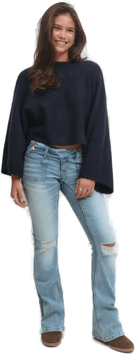 Gina Tricot Y pleated flare jeans