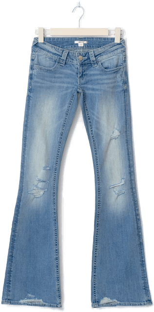 Gina Tricot 14+ too messy flare jeans tall