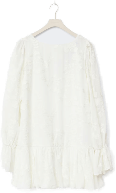 Gina Tricot Puff sleeve mini dress Hvit