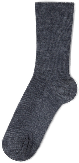 Lindex ribbet sokker i merinoull