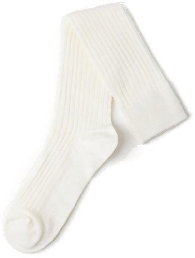 Lindex ribbet knestrømper i merinoull