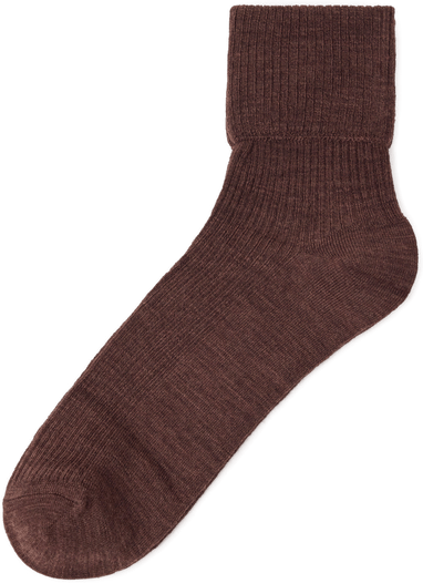 Lindex ribbestrikkede merinoullsokker