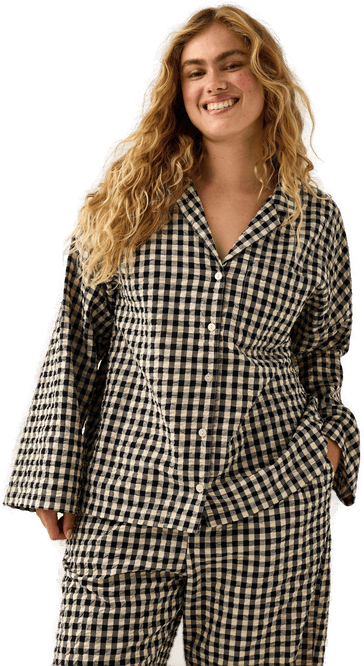 Lindex Pyjamasskjorte i seersucker