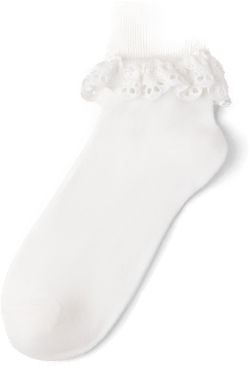 Lindex sokker med broderie anglais