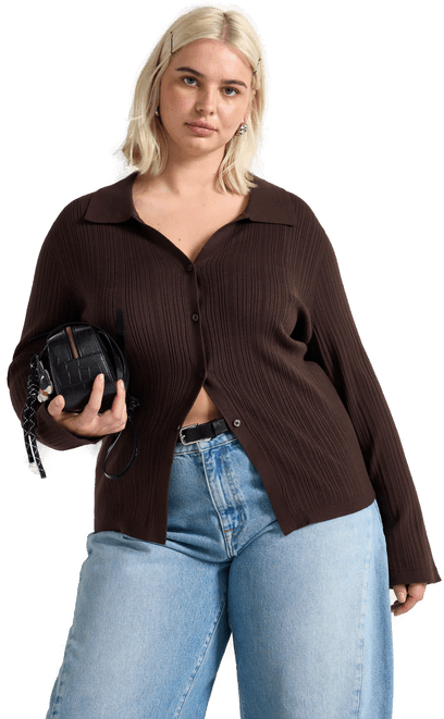 Lindex ribbet cardigan