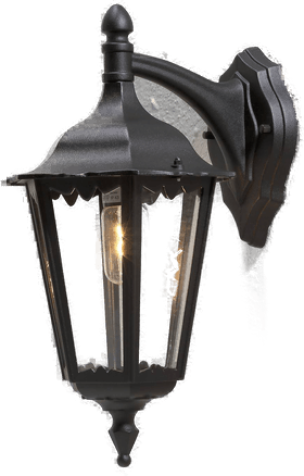 Konstsmide Firenze utendørs vegglampe, svart