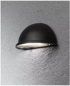 Konstsmide Torino halvmåneplafond E14 svart