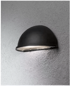 Konstsmide Torino halvmåneplafond E27 svart