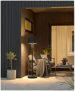 Konstsmide Pomezia gulvlampa svart