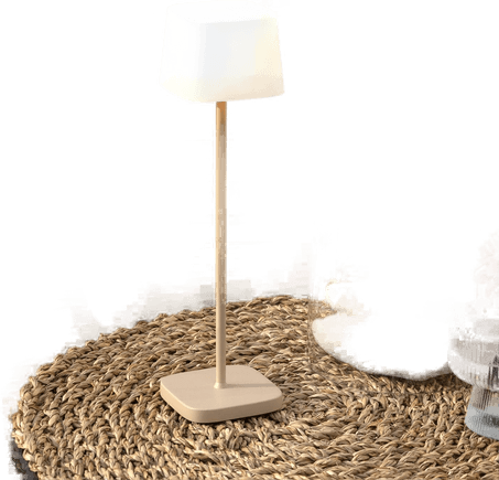 Konstsmide Capri LED-bordlampe 25 cm sandfarget