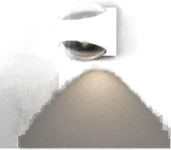 Konstsmide Bitonto vegglampe hvit LED