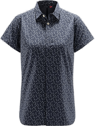 Haglöfs Idun SS Shirt Women Dense Blue Flower