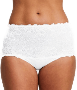 Swegmark Lace Maxi Briefs Hvit