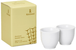 Rörstrand Swedish Grace eggeglass 2 stk snø