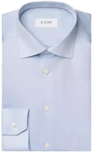 Eton 3000 Slim Skjorte Lyseblå 37