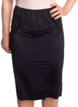 Trofé Slip Skirt Long Svart