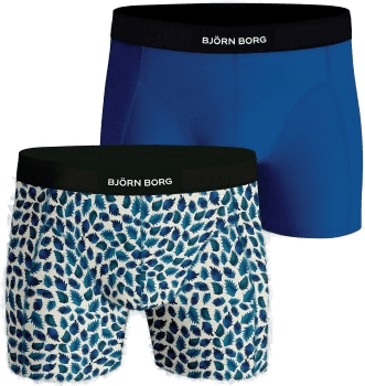 Björn Borg Premium Cotton Stretch Boxer 1725 Svart/Blå