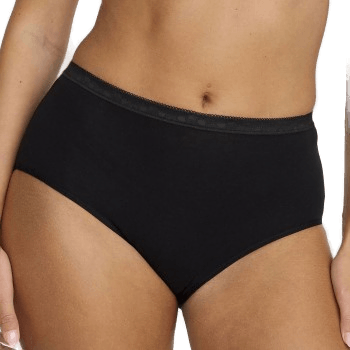 Damella Classic Cotton Midi Brief Svart Medium