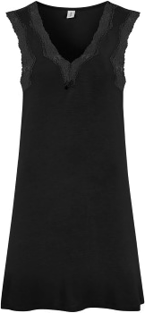 Damella Bamboo Nightdress Svart
