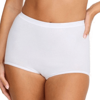 Damella Classic Cotton Maxi Brief Hvit Large