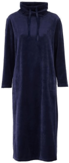 Damella Velour Cosy Dress Marine