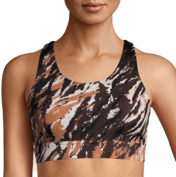 Casall Crossback Sports Bra Brun mønstret