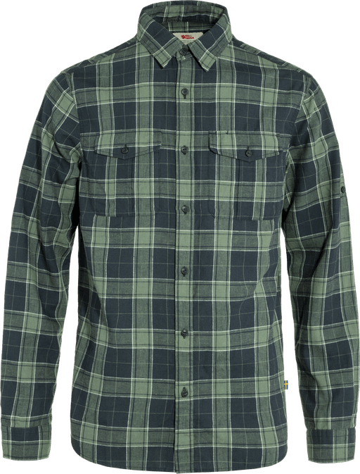 Fjällräven Övik Travel Skjorte Mørk Navy/Patina Green