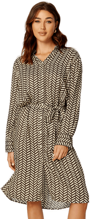 Gant Geometric Shirt Dress