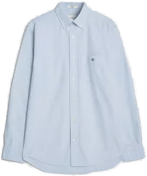 Gant Regular Fit Oxford Shirt Light Blue