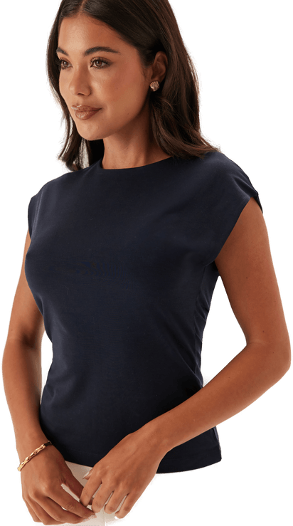 Gant Sleeveless C-neck Top