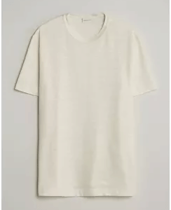 Gant Linen T-Shirt Creamed White