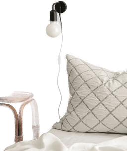 &Home Vegglampe John Svart