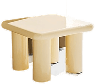 Pastill Ted bord 50x50 Beige