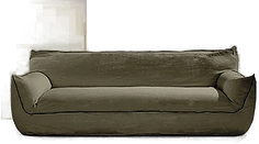 Pastill Gia sofa i lin, 3,5-seter