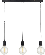 Markslöjd Sky Pendel 3L Rett Svart