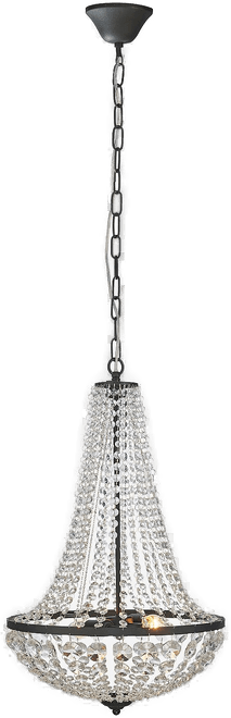 Markslöjd GRÄNSÖ lysekrone, svart, Ø 40 cm