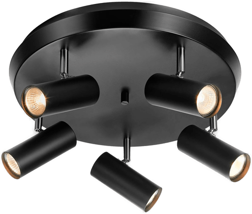 Marksljd Torino taklampe 5 lys 40 cm sort