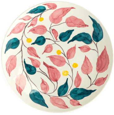 Mateus Flowers Leaves fat Ø34 cm