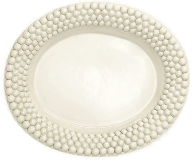 Mateus Bubbles ovalt fat 35 cm Sand