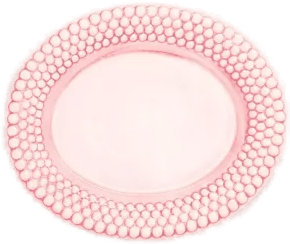 Mateus Bubbles ovalt fat 35 cm lyserosa