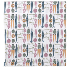 Almedahls Picknick voksduk blå-rosa