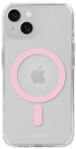 Holdit MagSafe Deksel Transparent / Pink iPhone 13
