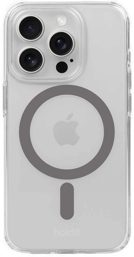 Holdit iPhone 15 Pro MagSafe Deksel - Transparent