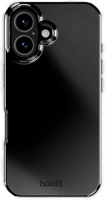 Holdit iPhone 16 Mirror Deksel - Svart
