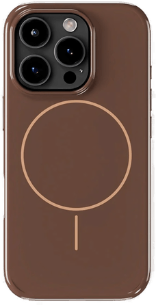 Holdit Mono Case Chocolate/Beige iPhone 16 Pro