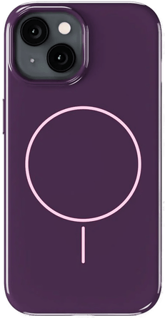 Holdit Mono Case Deep Plum/Pink iPhone 13